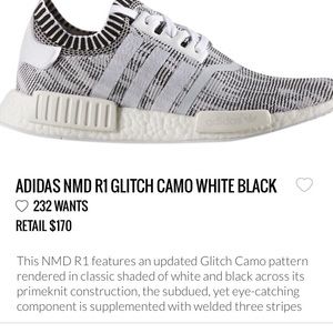 CHEAP Adidas NMD R1 Glitch Camo Black/White!!!